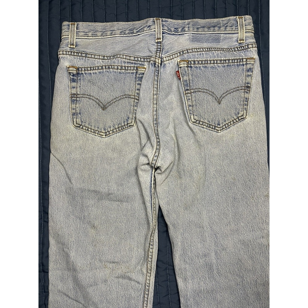 Vintage Levi's 501 Denim Jeans Men's Size 33x30 Blue Button Fly USA Made in 1995 - Picture 6 of 15